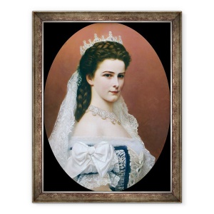 Tablou inramat - Georg Raab - Portretul imparatesei Elisabeta De Austria 1837 - 1898, 70 x 90 cm