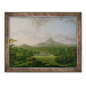 Tablou inramat - George Barret the Elder - Vedere spre Powerscourt, judetul Wicklow, 70 x 90 cm