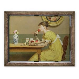 Tablou inramat - George Dunlop Leslie - trandafiri, 70 x 90 cm