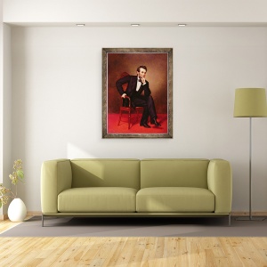 Tablou inramat - George Peter Alexander Healy - Portret De Abraham Lincoln, 70 x 90 cm - Img 2