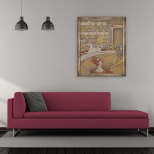 Tablou inramat - Georges Pierre Seurat - Circul, 50 x 60 cm - Img 2