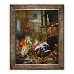 Tablou inramat - Gerard de Lairesse - Expulzarea lui Heliodor din Templu, 70 x 85 cm