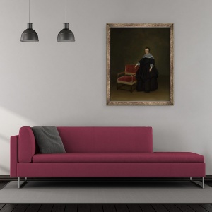 Tablou inramat - Gerard ter Borch - Margaretha van Haexbergen, 50 x 60 cm - Img 2
