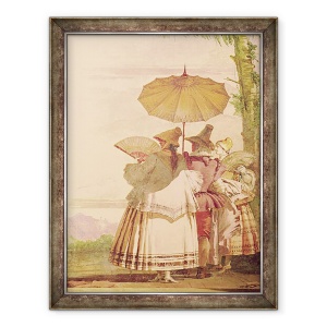 Tablou inramat - Giandomenico Tiepolo - Promenada de Vara, 70 x 90 cm