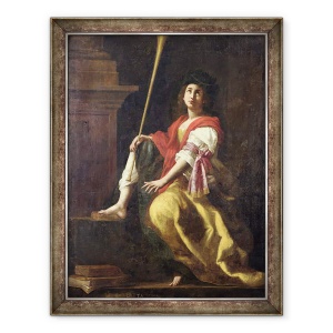 Tablou inramat - Giovanni Baglione - Clio, Muza istoriei, 70 x 90 cm