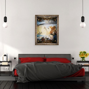 Tablou inramat - Giovanni Battista Tiepolo - Detaliu de la cursul Soarelui, 70 x 90 cm - Img 3