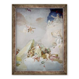 Tablou inramat - Giovanni Battista Tiepolo - Gloria Spaniei, din tavanul camerei tronului, 70 x 90 cm
