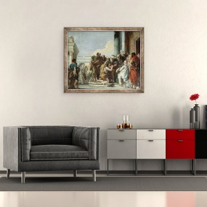 Tablou inramat - Giovanni Battista Tiepolo - intoarcerea Fiului Risipitor, 50 x 60 cm - Img 2