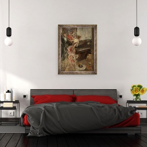 Tablou inramat - Giovanni Boldini - considerentul, 70 x 90 cm - Img 3