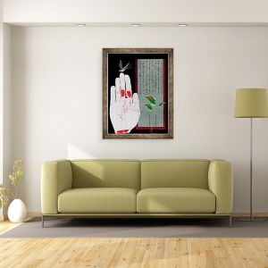 Tablou inramat - Giulio Cerocchi - amore myo, 2010, colagraph, 60 x 80 cm - Img 2