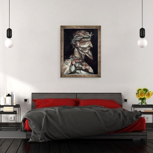 Tablou inramat - Giuseppe Arcimboldo - Amiralul, 60 x 80 cm - Img 3