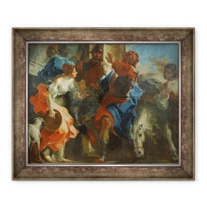 Tablou inramat - Giuseppe Bazzani - Fiica lui Jesphta, 50 x 60 cm