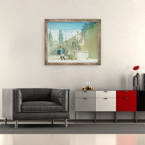 Tablou inramat - Giuseppe Bernardino Bison - Don Juan I, 50 x 60 cm - Img 2