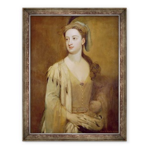 Tablou inramat - Godfrey Kneller - O femeie, numita Lady Mary Wortley Montagu, 60 x 80 cm