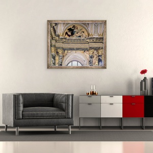 Tablou inramat - Gustav Klimt - Interiorul Muzeului Kunsthistorisches, 50 x 60 cm - Img 2