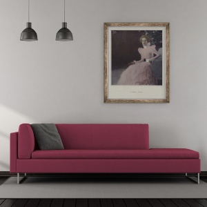 Tablou inramat - Gustav Klimt - Portret De Sonja Knips, 50 x 60 cm - Img 2