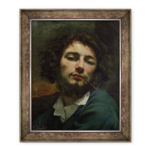 Tablou inramat - Gustave Courbet - Autoportret sau, Omul cu o pipa, 50 x 60 cm