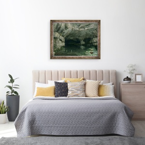 Tablou inramat - Gustave Courbet - Grota din Loue, 60 x 80 cm - Img 3
