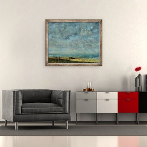 Tablou inramat - Gustave Courbet - Marea I, 50 x 60 cm - Img 2