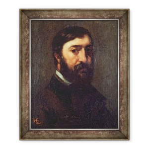 Tablou inramat - Gustave Courbet - Portret De Urbain Cuenot b.1820 1846, 50 x 60 cm