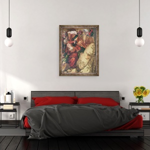 Tablou inramat - Hans Fries - Martiriul Sfantului Barbara, 70 x 90 cm - Img 3