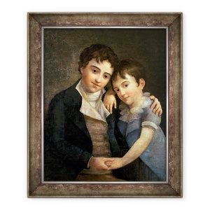 Tablou inramat - Hans Hansen - Portretul lui Karl Thomas 1784-1858 si Franz Xaver 1791-1844, 70 x 85 cm
