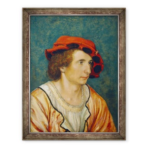 Tablou inramat - Hans Holbein the Younger - Portretul unui Tanar, 70 x 90 cm