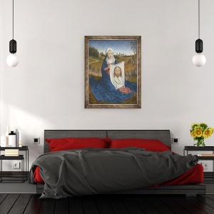 Tablou inramat - Hans Memling - St. Veronica, 60 x 80 cm - Img 3