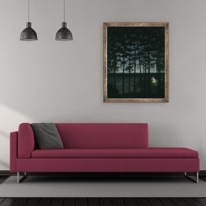 Tablou inramat - Harald Oscar Sohlberg - Cabana Pescarilor, 50 x 60 cm - Img 2