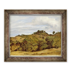 Tablou inramat - Heinrich Reinhold - Peisaj langa Olevano, 50 x 60 cm