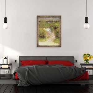 Tablou inramat - Helen Allingham - O cabana la Redlynch, 60 x 80 cm - Img 3