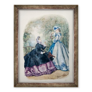 Tablou inramat - Heloise Leloir - Rochie de dupa-amiaza pentru femei, 60 x 80 cm