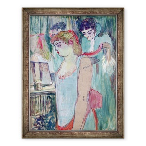 Tablou inramat - Henri de Toulouse-Lautrec - Femeia tatuata sau toaleta, 60 x 80 cm