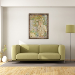 Tablou inramat - Henri de Toulouse-Lautrec - Gabrielle Dansatoarea, 70 x 90 cm - Img 2
