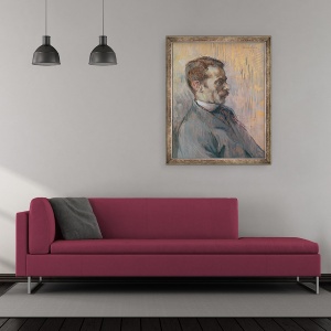 Tablou inramat - Henri de Toulouse-Lautrec - Garda mea, Chateau de Madrid la Neuilly, 50 x 60 cm - Img 2