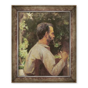 Tablou inramat - Henri de Toulouse-Lautrec - seful unui om, domnul Etienne Devismes, 50 x 60 cm