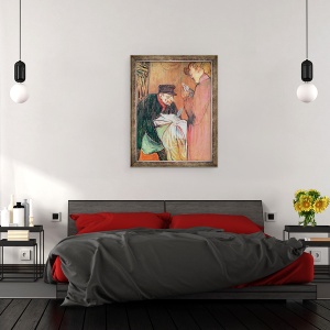 Tablou inramat - Henri de Toulouse-Lautrec - Spalatoria Casei, 70 x 90 cm - Img 3
