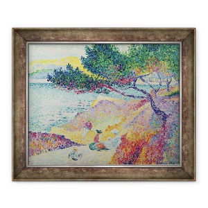 Tablou inramat - Henri-Edmond Cross - La Plage de Saint-Clair, 50 x 60 cm
