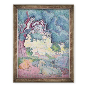 Tablou inramat - Henri-Edmond Cross - Peisaj cu capre, 60 x 80 cm
