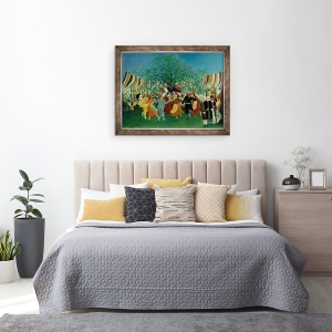 Tablou inramat - Henri J.F. Rousseau - Centenarul Independentei, 60 x 80 cm - Img 3