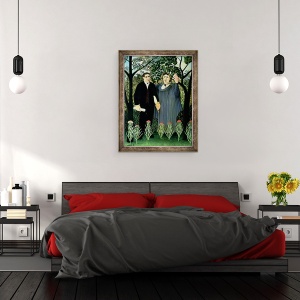 Tablou inramat - Henri J.F. Rousseau - Muza care inspira poetul, 60 x 80 cm - Img 3