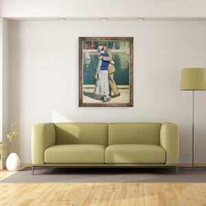 Tablou inramat - Henri Martin - Iubitorii, 70 x 90 cm - Img 2