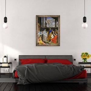 Tablou inramat - Henri Testelin - Sfantul Petru invierea Vaduvei Tabitha, 60 x 80 cm - Img 3
