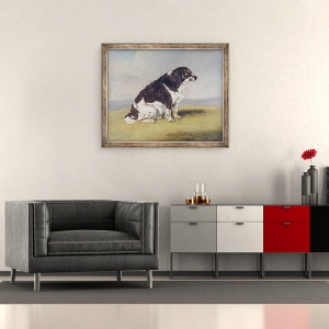 Tablou inramat - Henry Bernard Chalon - Ducesa de York Spaniel, 50 x 60 cm - Img 2