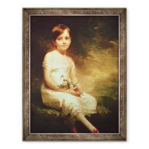 Tablou inramat - Henry Raeburn - Fetita cu flori sau inocenta, 70 x 90 cm