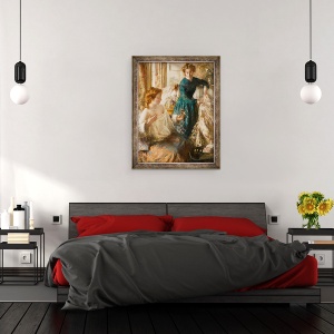 Tablou inramat - Henry Tonks - Gazerele de Cristal, 60 x 80 cm - Img 3