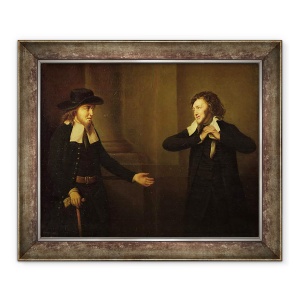 Tablou inramat - Herbert Stoppelaer - Shylock si Tubal din Legea III, 50 x 60 cm