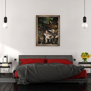 Tablou inramat - Hieronymus Bosch - Gradina deliciilor Pamantesti VI, 60 x 80 cm - Img 3