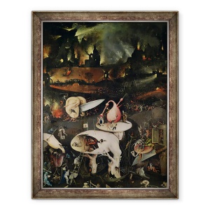 Tablou inramat - Hieronymus Bosch - Gradina deliciilor Pamantesti VI, 70 x 90 cm