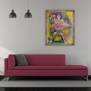 Tablou inramat - Hilary Simon - Ziua Mortilor, 50 x 60 cm - Img 2